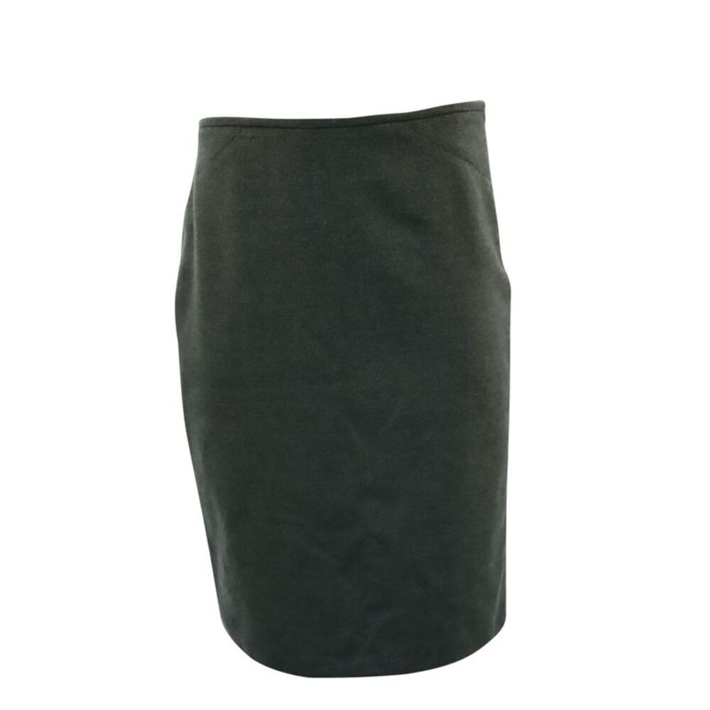 Armani Pencil Skirt in Green Wool